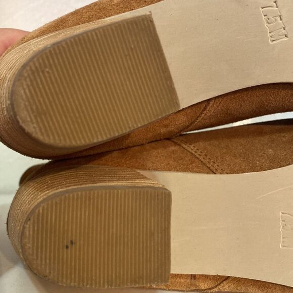 Coconuts by Matisse Tan Suede Western Ankle Booties 7.5 Boho Cowgirl Festival - Picture 12 of 15